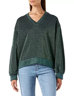 Replay Bluza damska W3644A, 280 Green Lurex, S - Bluzy damskie - miniaturka - grafika 1