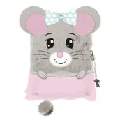 Notesy i bloczki - Pamiętnik A5 Włochacz z kłódką 3D Mouse 96 k. - ST-Majewski - miniaturka - grafika 1