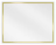 Lustra - Mexen Loft lustro łazienkowe prostokątne 50 x 40 cm, rama złota - 9852-050-040-000-50 - miniaturka - grafika 1