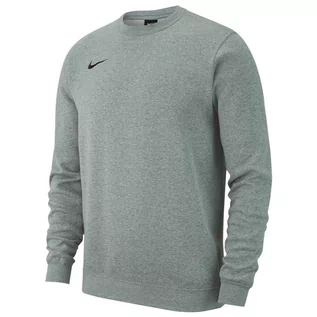 Bluzy sportowe męskie - Nike, Bluza męska, Crew FLC TM Club 19, szary, rozmiar L - grafika 1