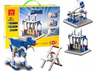 Klocki - Klocki Techniczne 4w1 Konstrukcyjne Silnik 296 El. - miniaturka - grafika 1