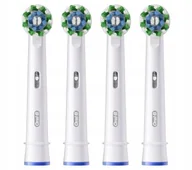 Końcówki do szczoteczek elektrycznych - 4x końcówka Oral-B Pro Cross Action do szczoteczki elektrycznej białe 100% - miniaturka - grafika 1