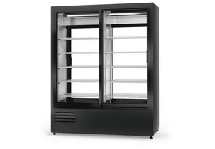 Energooszczędna szafa chłodnicza dwustronnie przeszklona RAPA SCh-2S2R 1400 ecoline - Szafy i witryny chłodnicze - miniaturka - grafika 1