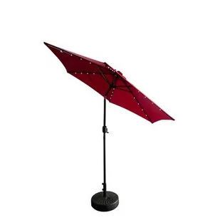 Parasol LED 270 cm bordowy - Parasole ogrodowe - miniaturka - grafika 1