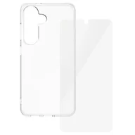 Etui i futerały do telefonów - PanzerGlass Etui ze szkłem na ekran CARE by Fashion 2in1 do Galaxy S25, przezroczyste - miniaturka - grafika 1