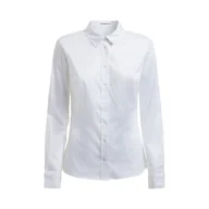 Koszule damskie - Damska Koszula GUESS LS CATE SHIRT W2YH41WAF10-G011 – Biały - miniaturka - grafika 1
