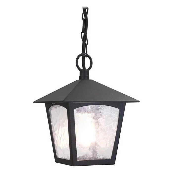 Elstead Lighting York Porch Chain Lantern BL6B BLACK Lampa sufitowa ogrodowa IP44 stylowa BL6B BLACK)