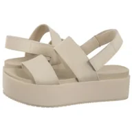 Sandały damskie - Sandały Flatform Sandal Sling In Triple Turtle Dove YW0YW01788 AEO (CK652-a) Calvin Klein - miniaturka - grafika 1