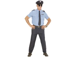 Kostium Policjanta dla mężczyzny - 1 szt. - Stroje karnawałowe - miniaturka - grafika 1