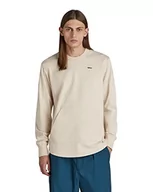 Koszulki męskie - G-STAR RAW Męski T-shirt Tweeter Pocket R T Ls, Biały (Dk Talc C673-a488), L - miniaturka - grafika 1