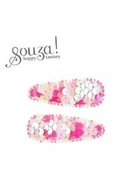 Zabawki kreatywne - Spinki do włosów syrenie łuski różowe Bowi - miniaturka - grafika 1