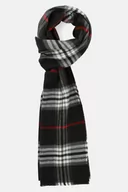 Apaszki i szaliki męskie - Szal Czarny w Dużą Kratę Tartan Unisex - miniaturka - grafika 1