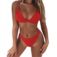Stroje kąpielowe - SEKSOWNE BIKINI MODNY STRÓJ KĄPIELOWY DAMSKI DWUCZĘŚCIOWY KOSTIUM KOLORY XS - miniaturka - grafika 1