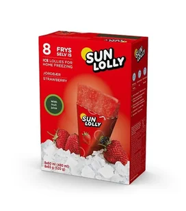 Sunquick Lody wodne Sun Lolly truskawkowe lizaki lodowe 8 x 60 ml - Desery dla dzieci - miniaturka - grafika 1