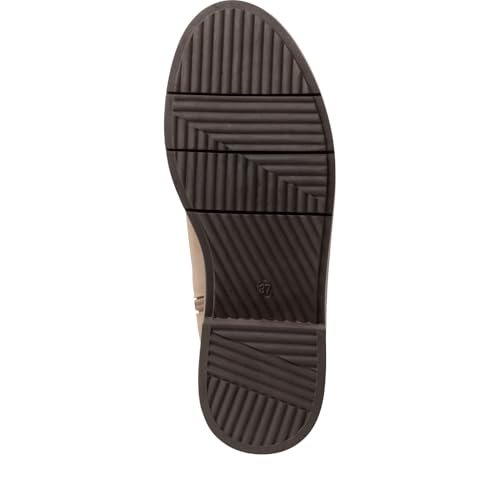 Marco Tozzi Damskie botki Zip+Slip 2-25008-43 modne kozaki, taupe nubuk, 36 EU, taupe nubuk, 36 EU
