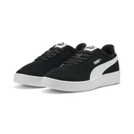 Buty trekkingowe damskie - Damskie sneakersy Court Lally z zamszu PUMA Black White - miniaturka - grafika 1
