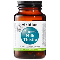 Suplementy naturalne - Viridian Organic Milk Thistle 400 mg - 30 kapsułek VIR958 - miniaturka - grafika 1
