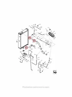 NEW HOLLAND CASE Zacisk węża chłodnicy CASE CNH 254026A1 254026A1 - Części i akcesoria do maszyn rolniczych - miniaturka - grafika 1