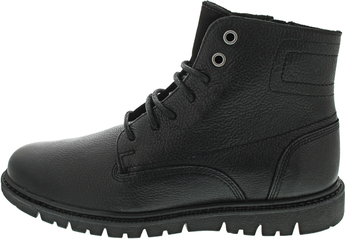 Geox Męskie buty U Ghiacciaio Ankle Boot, czarny, 44 EU
