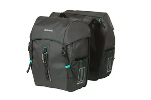 Basil Discovery 365D Double Pannier Bag M 18l, black melee 2021 Sakwy 18042 - Sakwy rowerowe - miniaturka - grafika 1