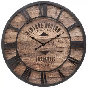 iHome Duży zegar ścienny 80 cm Vintage metalowy 0000000525 - Zegary - miniaturka - grafika 1
