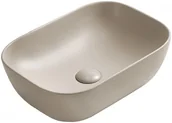 Umywalki - Mexen Rita umywalka nablatowa 45 x 32 cm, beżowa mat - 21084566 - miniaturka - grafika 1