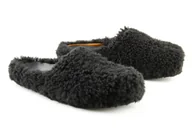 Kapcie męskie - Kapcie damskie Delicatelove. Knokke wełniane pantofle czarne-38 - miniaturka - grafika 1