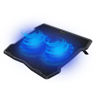 Cooling pad Tellur Basic, 15.6", 2 fans, Black - Chłodzenie procesora - miniaturka - grafika 1