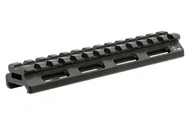 Akcesoria myśliwskie - UTG Profile  dorosłych Sporting Type High Super Slim Full Riser Mount, 1" High 13 Slots MT-rsx1l na szynie montażowej, czarna, One Size MT-RSX1L - miniaturka - grafika 1