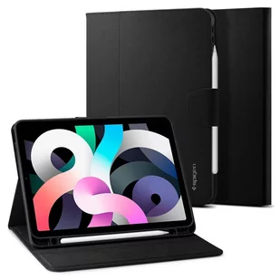 Spigen Etui Liquid Air Folio iPad Air 4, czarne 8809756641145 - Etui do tabletów - miniaturka - grafika 1