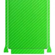 Szkła hartowane na telefon - Folia naklejka skórka strukturalna na TYŁ+BOKI do Xiaomi Redmi Note 7 Pro -  Carbon Zielony - apgo SKINS - miniaturka - grafika 1