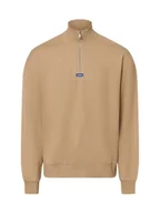 Bluzy męskie - HUGO BLUE Bluza męska - Neeler Mężczyźni Bawełna beżowy jednolity, S - miniaturka - grafika 1