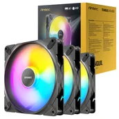 Chłodzenie procesora - Wentylator Antec Tranquil 140mm PWM ARGB Black (3szt z kontolerem) - miniaturka - grafika 1