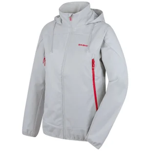 Damska kurtka softshellowa Husky Sonny L Rozmiar: XL / Kolor: jasnoszary - Kurtki i kamizelki sportowe damskie - miniaturka - grafika 1