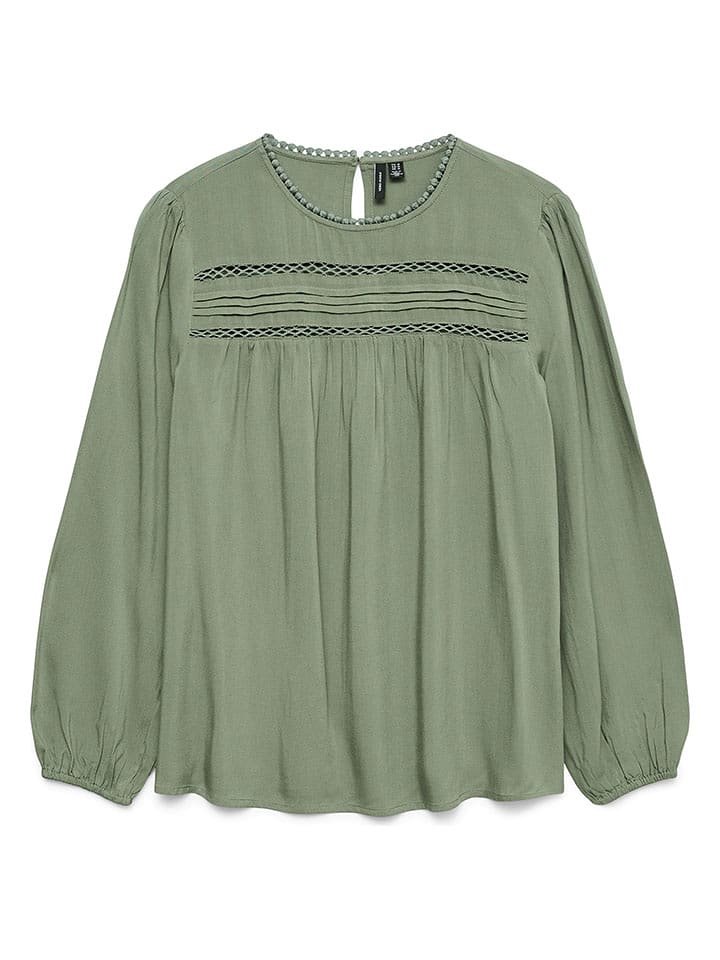 Vero Moda Bluzka w kolorze zielonym