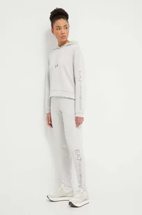 EA7 Emporio Armani dres damski kolor szary - Dresy damskie - miniaturka - grafika 1