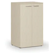 Szafy biurowe - Szafa biurowa z drzwiami PRIMO WOOD, 3 półki, 1335 x 800 x 640 mm, brzoza - miniaturka - grafika 1