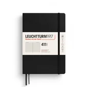 Notesy i bloczki - Notatnik Leuchtturm1917 A5, 411 stron, linie, czarny - miniaturka - grafika 1