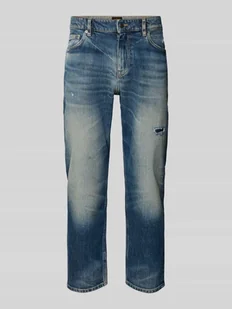 Jeansy o kroju regular fit z mieszanki bawełny - Spodnie męskie - miniaturka - grafika 1