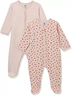 Śpiochy dla niemowląt - Petit Bateau Dziewczęce opakowanie 2 piżam z bawełny z kwiatowym wzorem (2 sztuki), Saline + Marshmallow/Rover, 18 Miesiące - miniaturka - grafika 1