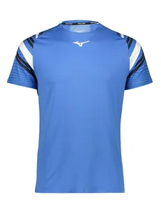 Mizuno Koszulka sportowa "Shadow" w kolorze niebieskim - Koszulki sportowe męskie - miniaturka - grafika 1