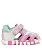 Buty dla dziewczynek - Geox Sandały B Sandal Iupidoo B5517C 0BC14 C0563 Biały - miniaturka - grafika 1