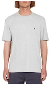 Koszulki męskie - t-shirt VOLCOM STONE BLANKS BSC SST HEATHER GREY - miniaturka - grafika 1