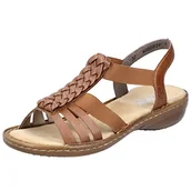 Sandały damskie - Rieker Sandały damskie 60809, Cayenne Cayenne 60809 24, 40 EU - miniaturka - grafika 1