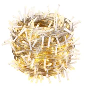 Oświetlenie świąteczne - Łańcuch świetlny 400 LED IP44 40m Ciepły Biały Biały Kabel - miniaturka - grafika 1