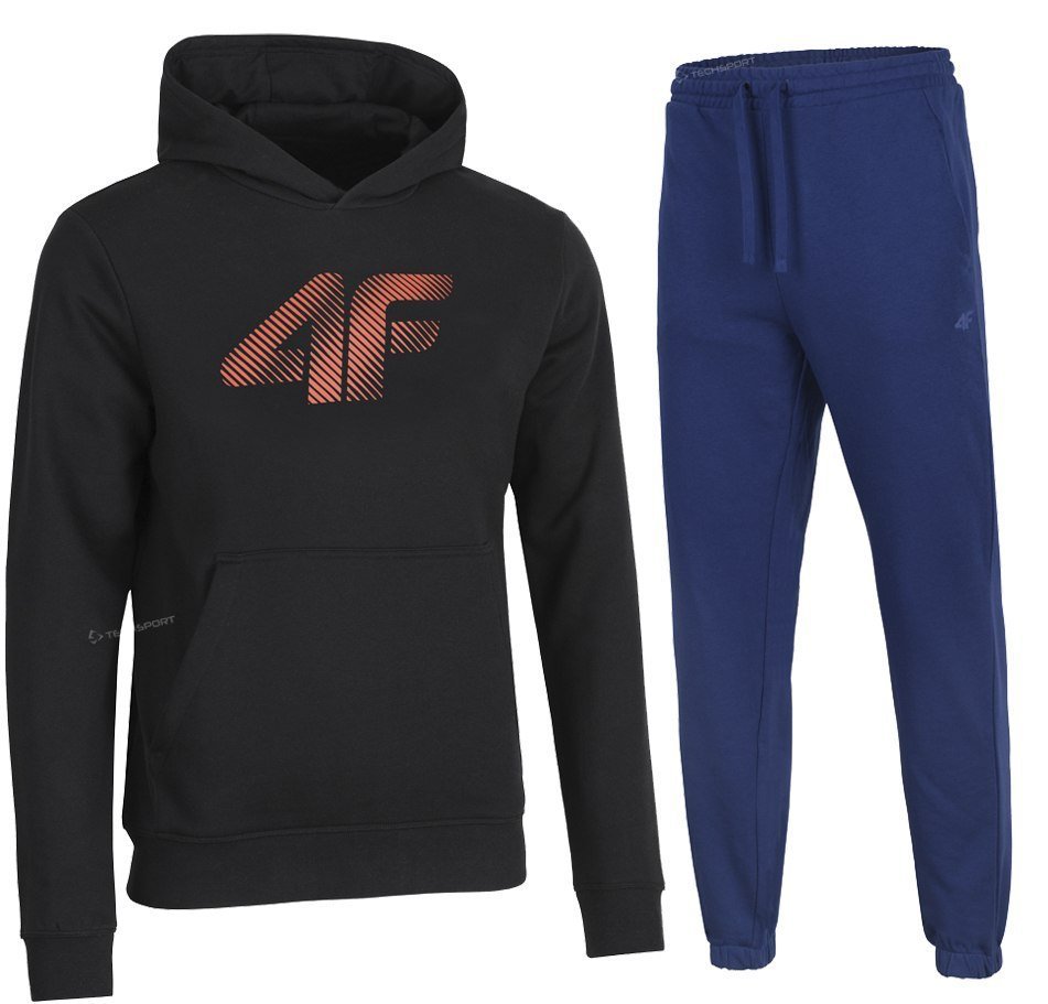 4F OCIEPLONY MÄSKI DRES BAWEĹNA KOMPLET BLUZA SPODNIE / rozm L