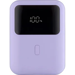 QUALO QPB10-LD-20-09 10000 mAh 20W Liliowy - Powerbanki - miniaturka - grafika 1