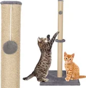 Drapaki dla kotów - Springos Drapak dla kota sizal słupek z zabawką 75 cm UNIWERSALNY - miniaturka - grafika 1