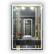 Lustra - LUSTRO LED DO ŁAZIENKI MAKIJAŻU LOFT 60x80 cm PROSTOKĄTNE 120 diod/m - miniaturka - grafika 1