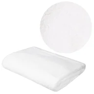 Ręczniki - Ogromny Biały Ręcznik Na Łóżko Do Masażu, Leżak 100X200Cm Wysoka Jakość 100 % Bawełna - miniaturka - grafika 1